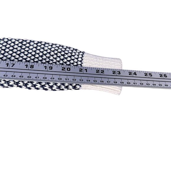 Theory Sweater Womens P Small Petites Cream Black Cotton Knit Crew Neck Pullover - Picture 9 of 10